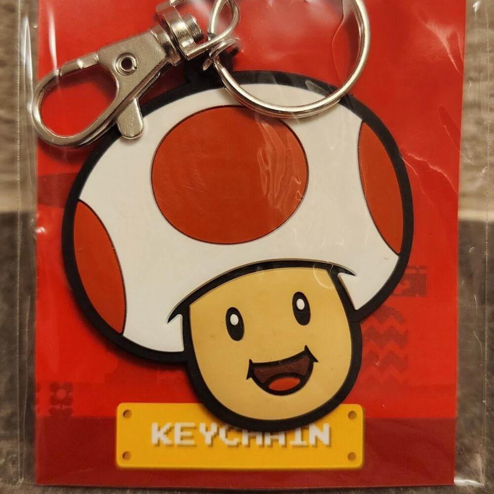 Keychain - Toad Head (NEW) - Super Mario - Nintendo